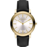 Burberry The City Gold Dial Black Leather Strap Watch for Men - BU2353 Authentic Buy Shop Now