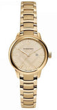Burberry The Classic Champagne Dial Gold Steel Strap Watch for Women - BU10109 Authentic Buy Shop Now