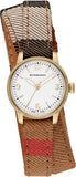 Burberry Utilitarian White Dial Multicolor Leather Strap Watch for Women - BU7851 Authentic Buy Shop Now