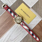 Burberry The City Champagne Dial Leather Strap Watch for Women - BU9139 Authentic Buy Shop Now