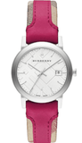 Burberry The City White Dial Haymarket Pink Leather Strap Watch for Women - BU9149 Authentic Buy Shop Now