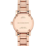 Burberry The City Diamonds Rose Dial Rose Gold Steel Strap Watch for Women - BU9225 Authentic Buy Shop Now