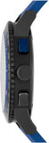 Burberry The City Sport Chronograph Black Dial Blue Rubber Strap Watch For Men - BU9807 Authentic Buy Shop Now