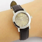 Burberry The City Beige Dial Brown Leather Strap Watch for Women - BU9208 Authentic Buy Shop Now