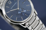 Burberry The Classic Blue Dial Silver Steel Strap Watch for Men - BU10007 Authentic Buy Shop Now