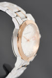 Burberry The City Diamonds White Dial Two Tone Steel Strap Watch for Women - BU9127 Authentic Buy Shop Now
