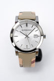 Burberry The City White Dial Beige Leather Strap Watch for Women - BU9132 Authentic Buy Shop Now