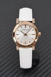 Burberry The City White Dial White Leather Strap Watch for Women - BU9012 Authentic Buy Shop Now