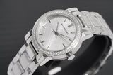 Burberry The City Diamonds Silver Dial Silver Steel Strap Watch for Women - BU9220 Authentic Buy Shop Now