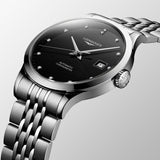 Longines Record Automatic Stainless Steel 40mm Watch for Men - L2.821.4.57.6 Authentic Buy Shop Now