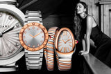 Bvlgari Bvlgari Bvlgari Lady Diamonds Silver Dial Silver Steel Strap Watch for Women - BVLGARI103577 Authentic Buy Shop Now