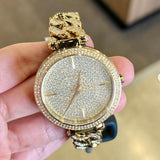 Michael Kors Catelyn Crystals Gold Dial Gold Steel Strap Watch For Women - MK4674 Authentic Buy Shop Now