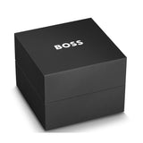 Hugo Boss Time One Chronograph Black Dial Black Leather Strap Watch for Men - 1513430 Authentic Buy Shop Now