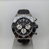 Breitling Super Chronomat B01 44 Black Dial Black Rubber Strap Watch for Men - AB0136251B1S1 Authentic Buy Shop Now