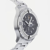 Breitling Avenger Chronograph 45mm Black Dial Silver Steel Strap Watch for Men - A13317101B1A1 Authentic Buy Shop Now