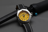 Breitling Avenger Automatic 45 Seawolf Yellow Dial Black Nylon Strap Watch for Men - A17319101I1X1 Authentic Buy Shop Now