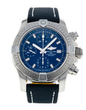 Breitling Avenger Chronograph 43 Blue Dial Blue Nylon Strap Watch for Men - A13385101C1X1 Authentic Buy Shop Now