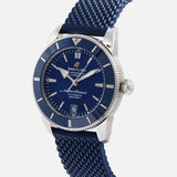 Breitling Superocean Heritage B20 Automatic 42 Blue Dial Blue Mesh Bracelet Watch for Men - AB2010161C1S1 Authentic Buy Shop Now