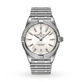 Breitling Chronomat 32 Diamonds White Dial Silver Steel Strap Watch for Women - A77310591A1A1 Authentic Buy Shop Now