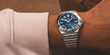 Breitling Chronomat GMT 40 Blue Dial Silver Steel Strap Watch for Men - A32398101C1A1 Authentic Buy Shop Now