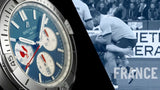 Breitling Chronomat B01 42 Six Nations France Blue Dial Silver Steel Strap Watch for Men - AB0134A81C1A1 Authentic Buy Shop Now