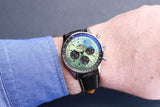 Breitling Navitimer B01 Chronograph 43 Green Dial Black Leather Strap Watch for Men - AB0138241L1P1 Authentic Buy Shop Now