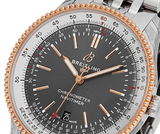 Breitling Navitimer Automatic 41mm Grey Dial Silver Steel Strap Mens Watch - U17326211M1A1 Authentic Buy Shop Now
