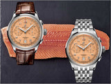 Breitling Premier B01 Chronograph 42 Beige Dial Brown Leather Strap Watch for Men - AB0145331K1P1 Authentic Buy Shop Now
