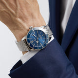 Breitling Superocean Heritage B20 Automatic 44 Blue Dial Silver Mesh Bracelet Watch for Men - AB2030161C1A1 Authentic Buy Shop Now