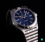 Breitling Chronomat Automatic 36 Blue Dial Silver Steel Strap Watch for Women - A10380101C1A1 Authentic Buy Shop Now