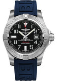 Breitling Avenger II Seawolf Stainless Steel 45mm Volcano Black Rubber Strap Mens Watch - A1733110/BC31/157S Authentic Buy Shop Now