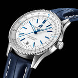 Breitling Navitimer Automatic 41mm White Dial Blue Leather Strap Watch for Men - A173263A1G1P1 Authentic Buy Shop Now