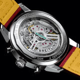 Breitling Top Time B01 Ford Thunderbird White Dial Red Leather Strap Watch for Men - AB01766A1A1X1 Authentic Buy Shop Now