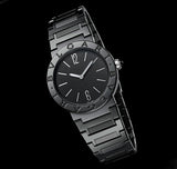 Bvlgari Bvlgari Lady Black Dial Black Steel Strap Watch for Women - BVLGARI103557 Authentic Buy Shop Now