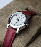 Burberry The City Silver Dial Red Strap Watch for Women - BU9232 Authentic Buy Shop Now