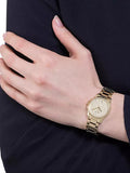 Gucci G Timeless Gold Dial Gold Steel Strap Watch For Women - YA126553 Authentic Buy Shop Now