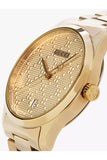 Gucci G Timeless Gold Dial Gold Steel Strap Unisex Watch - YA126461 Authentic Buy Shop Now