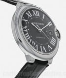 Cartier Ballon Bleu De Cartier Black Dial Black Leather Strap Watch for Men - WSBB0003 Authentic Buy Shop Now