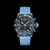 Breitling Endurance Pro Black Dial Light Blue Rubber Strap Watch for Men - X82310281B1S1 Authentic Buy Shop Now