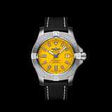 Breitling Avenger Automatic 45 Seawolf Yellow Dial Black Nylon Strap Watch for Men - A17319101I1X1 Authentic Buy Shop Now