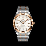 Breitling Chronomat B02 18K Red Gold White Dial Two Tone Steel Strap Watch for Men - U77310101A2U1 Authentic Buy Shop Now