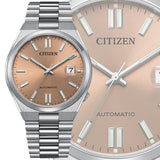 Citizen x Pantone Automatic Warm Sand Dial Silver Steel Strap Watch For Men - NJ0158-89Y Authentic Buy Shop Now
