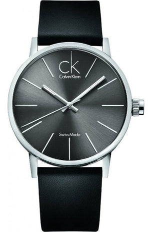 Calvin Klein Minimal Black Dial Black Leather Strap Watch for Men - K7621107 Authentic Buy Shop Now