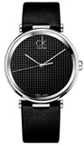 Calvin Klein Sight Black Dial Black Leather Strap Watch for Men - K1S21102 Authentic Buy Shop Now