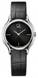 Calvin Klein Skirt Black Dial Black Leather Strap Watch for Women - K2U231C1 Authentic Buy Shop Now