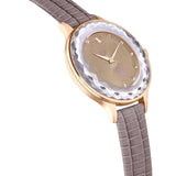 Swarovski Octea Nova Beige Dial Grey Leather Strap Watch for Women - 5649999 Authentic Buy Shop Now