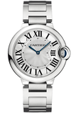 Cartier Ballon Bleu De Cartier Silver Dial Silver Steel Strap Watch for Women - W69011Z4 Authentic Buy Shop Now