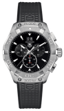 Tag Heuer Aquaracer Chronograph Black Dial Black Rubber Strap Watch for Men - CAY1110.FT6041 Authentic Buy Shop Now