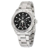 Tag Heuer Aquaracer Chronograph Black Dial Silver Steel Strap Watch for Men - CAY1110.BA0927 Authentic Buy Shop Now