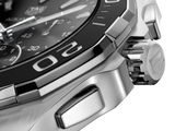 Tag Heuer Carrera Aquaracer Quartz Chronograph Black Dial Black Rubber Strap Watch for Men - CAY111A.FT6041 Authentic Buy Shop Now